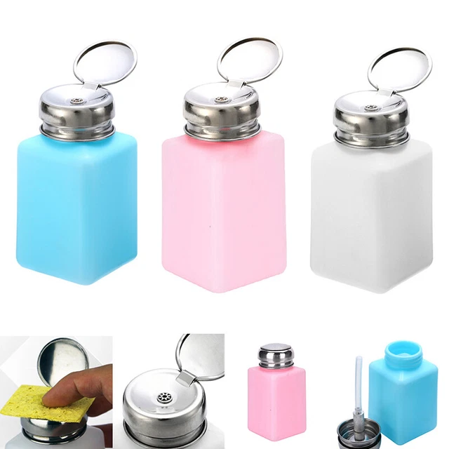 200ML Flacon Pompe Distributeur Dissolvant Bouteille Vernis à Ongle Vide Nail