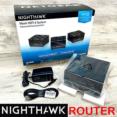 New Netgear Nighthawk AX1800 WiFi 6 Dual Band MR60 Mesh Router System 1 Pack