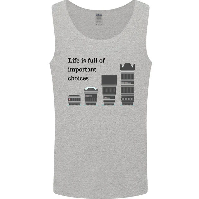 Photography Important Choices Photographer Mens Vest Tank Top