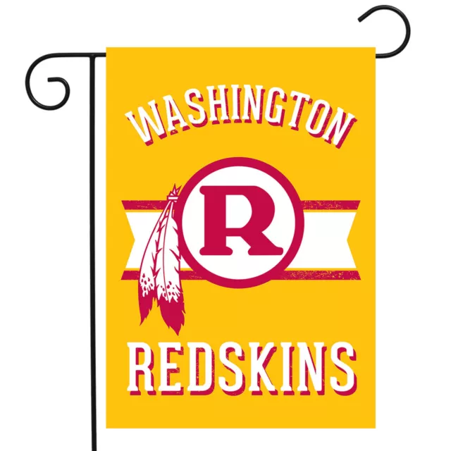 Retro Washington Redskins Garden Flag NFL Double-Sided 12.5"x18" Briarwood Lane