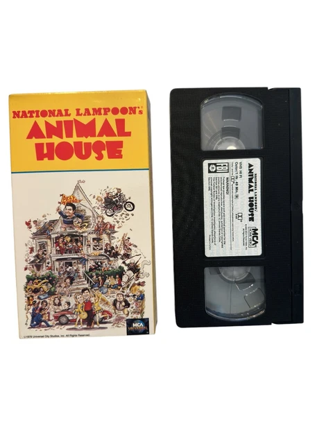 NATIONAL LAMPOON'S ANIMAL House VHS 1978 Comedy Original Release MCA