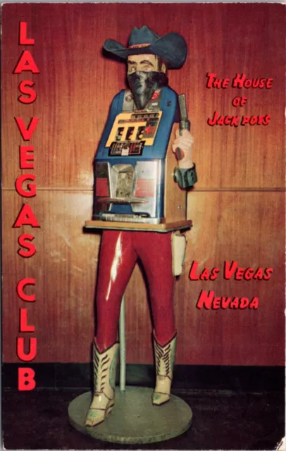 Postcard The House of Jack Pots Las Vegas Club Fremont Street Las Vegas Nevada