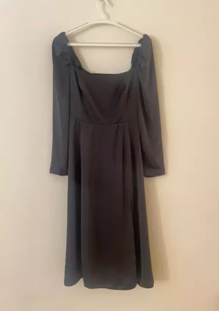 Wilfred market longsleeve dress square-neck midi dress black Size 6