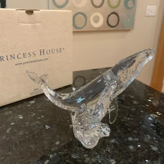 Princess House Lead Crystal Wonders of the Wild HUMPBACK WHALE Figurine #6565