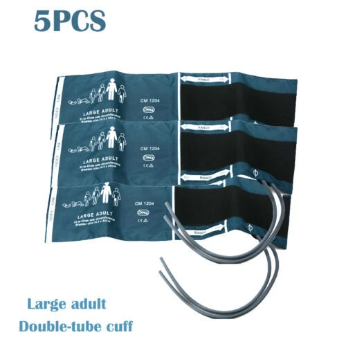 5Pcs/Pack NIBP Cuff/Blood Pressure Cuff, Large Adult Thigh Double Tube 33-47cm