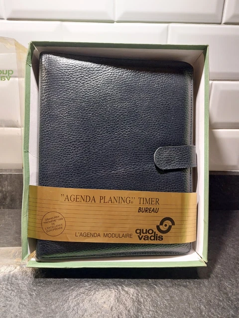 AGENDA PLANING TIMER BUREAU QUO VADIS 19,5 x 26 cm, remettre recharge pour  2024
