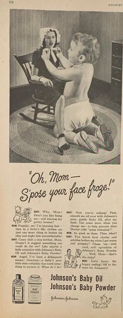 Magazine Ad* - 1946 - Johnson's Baby Powder