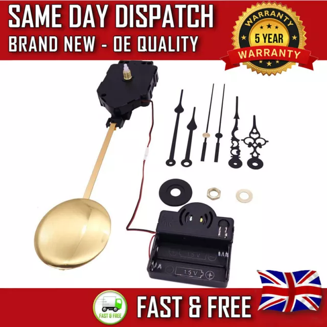 DIY Wall Quartz Pendulum Clock Chime Westminster Melody Mechanism Movement Set