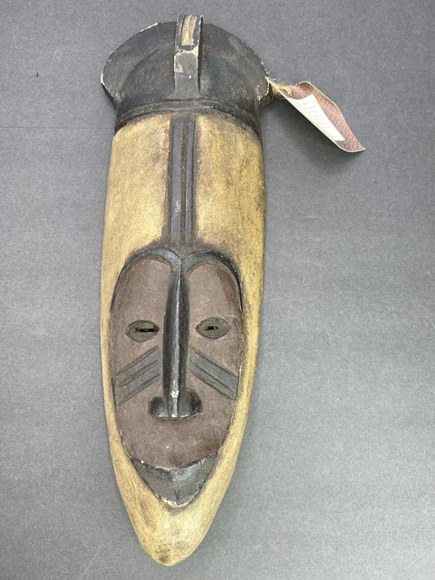 Handcrafted African Wooden Carved Tribal Wallhanging Art Mask Made in Ghana