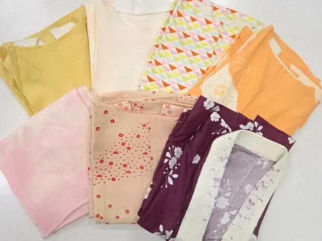 45426# Japanese Kimono / Antique Juban / Set Of 7