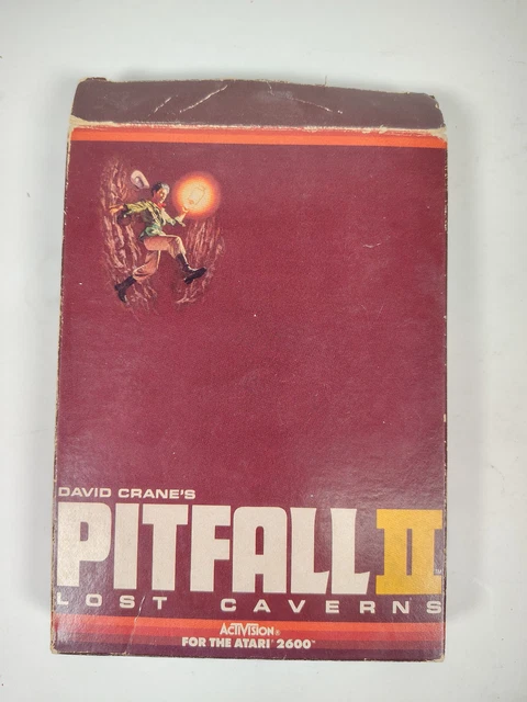 Jeu Vidéo Retro David Crane's Pitfall II Lost Caverns CIB Atari