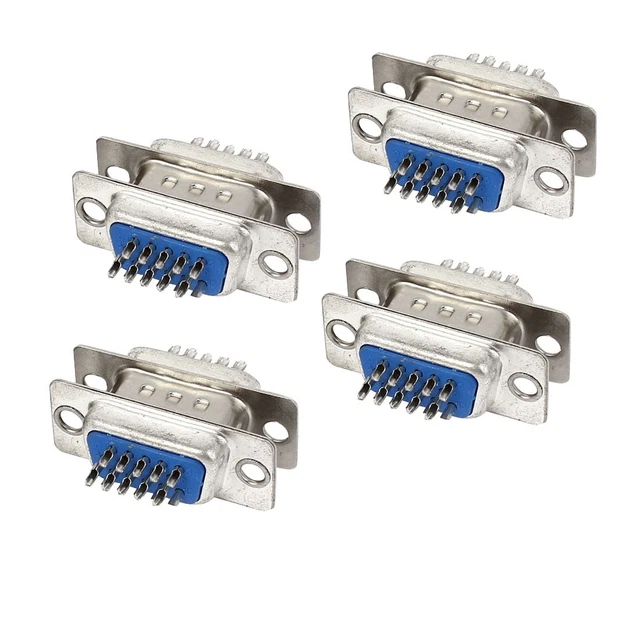 10x VGA Female Jack Socket DB15 15-Pin D-SUB 3 Row Solder Type - Foto 4