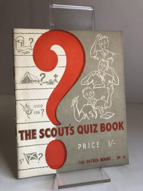 SCARCE "The Scout's Quiz Book" by Colin Leveridge - vintage Scouts booklet 1951