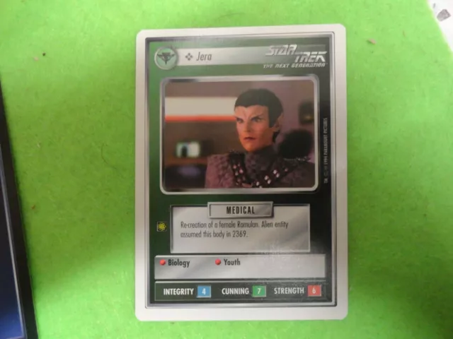 STAR TREK The Next Generation 1995 Customizable Card Game - Jera