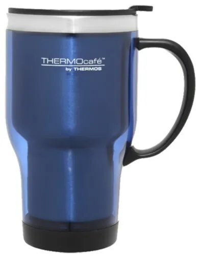THERMOS Thermocafe Plastic Outer Travel Mug 470ml BLUE AUTHENTIC