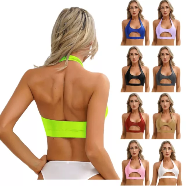 WOMEN'S BASIC SPORTS Bra Tank Top Elastic Exercise GYM Fitness Removable  Pads $7.99 - PicClick