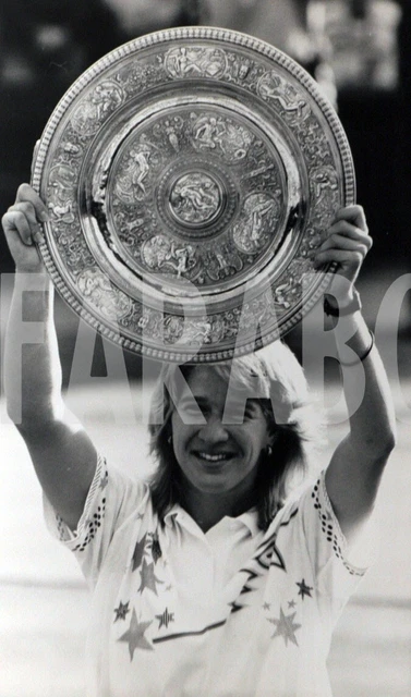 Photo De Presse Vintage Tennis, Wimbledon, Boris Becker, 1988