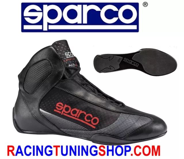 Scarpe Kart Sparco Superleggera Karting Shoes Size Eu 38 Black Kartschuhe 001256