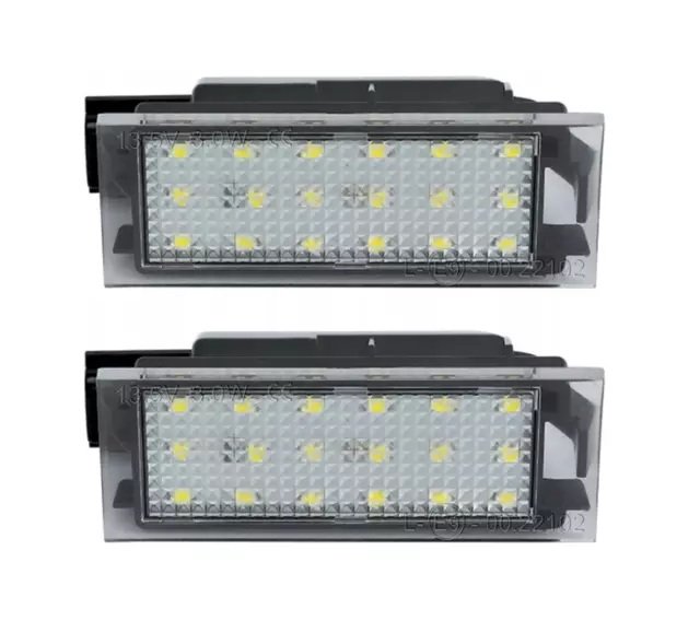 Kit d'éclairage de plaque d'immatriculation à LED, AutoTune, pour Dacia Logan II