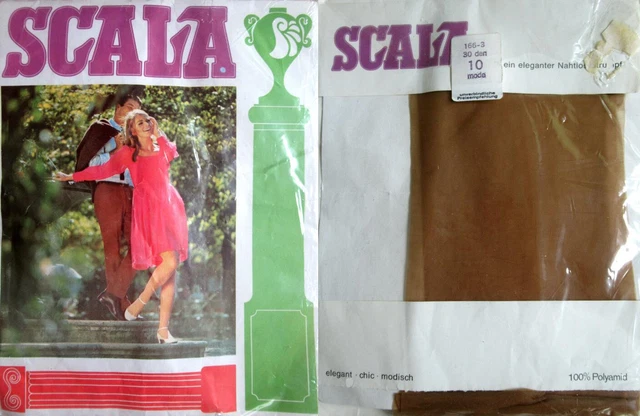 1 x NYLON - SCALA - MODA - 30 DEN - 60/70 - TG. 10