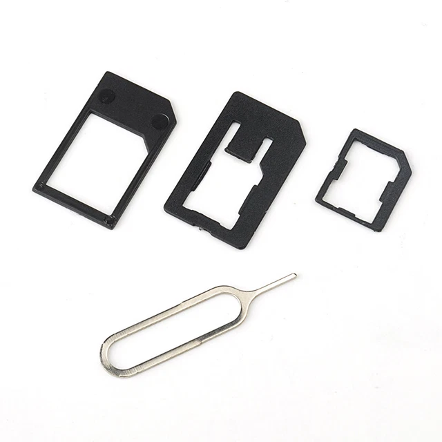 Da nano SIM a Micro SIM + per nanoSIM a SIM + Set adattatore scheda da micro SIM a SIM