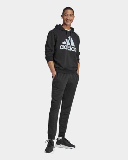 survêtement Costume complet Full Tracksuit HOMME Adidas Noir Bleu Coton brossé