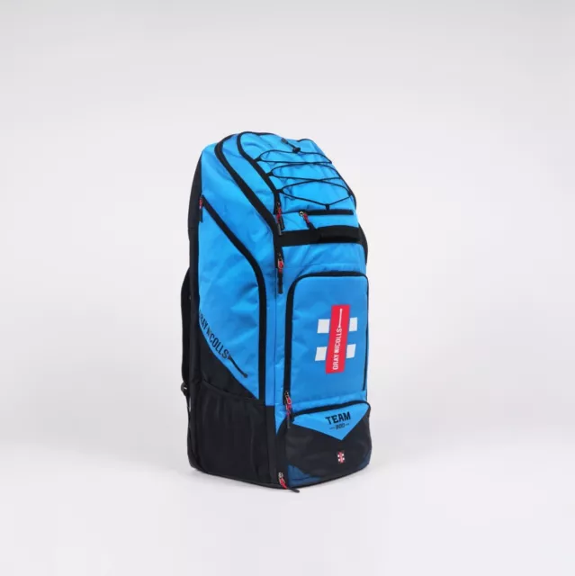 2024 Gray Nicolls Team 800 Duffle Cricket Bag - Black/Cyan (NEW)