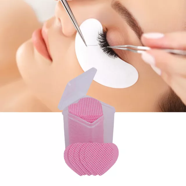 (Pink) 200Pcs Lint Nail Wipes Soft Nail Polish Remover Pad Eyelash (Deu P1S