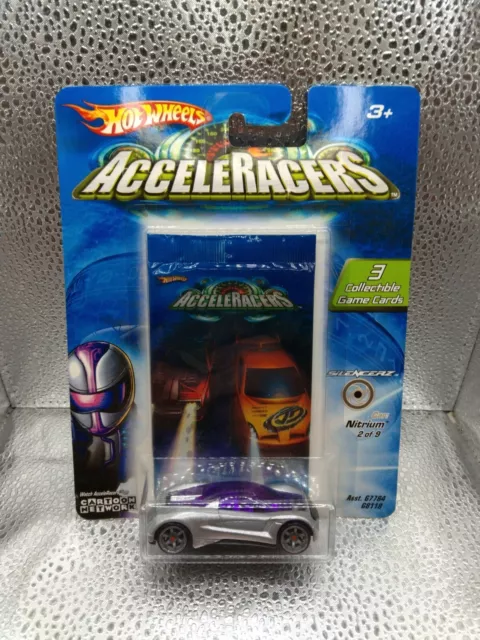 2004 Hot Wheels Acceleracers  Silencerz Nitrium 2/9 New on Card