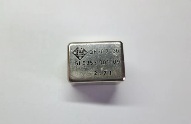 Telefunken - Crystal filter 10,7 MHz / 30 KHz Band
