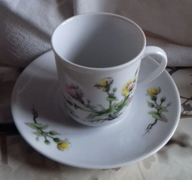 Tasse Veritable Porcelaine Fine Mobil Centauree