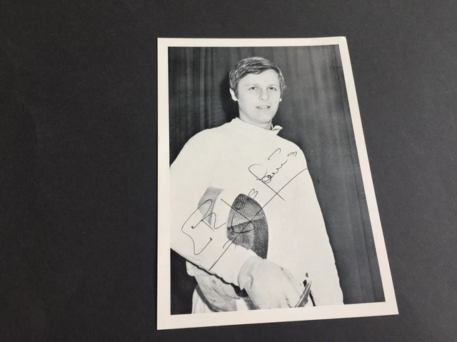 ERK SENSGORIUS OLYMPIASIEGER 1976 Florettfechten signed Autogrammkarte