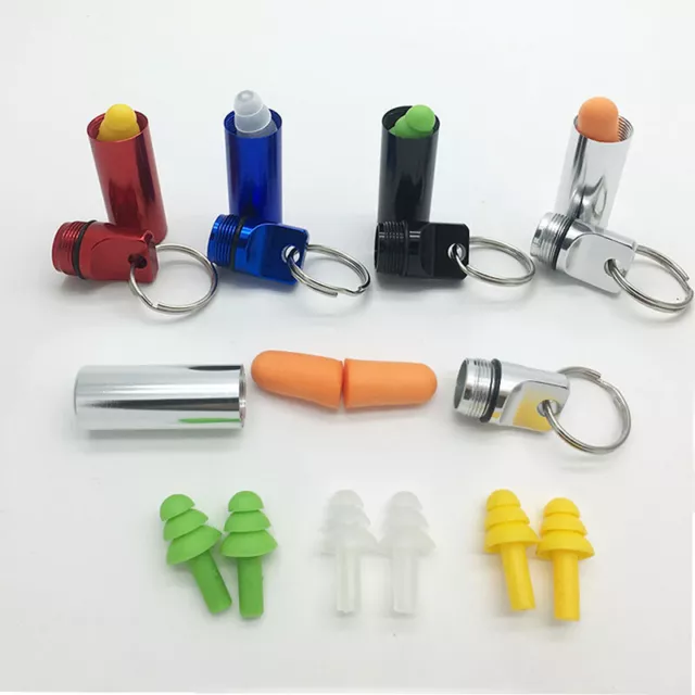 Waterproof Aluminum Pill Box Pill Case Container Bottle Holder Keychain Outdo F3