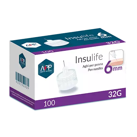 Insulife Aghi Per Penna G32 6mm App 100 Pezzi