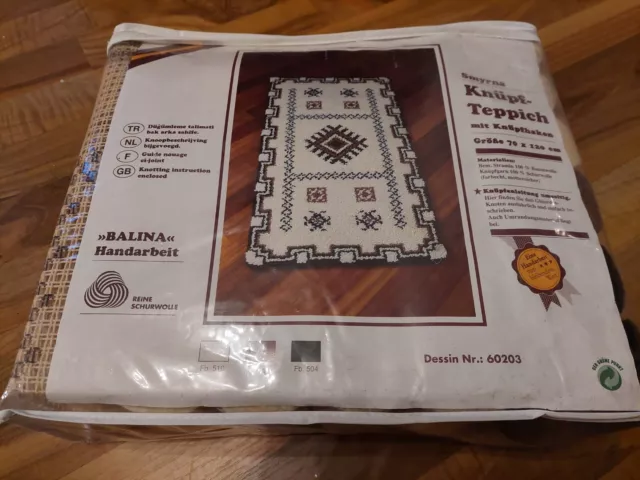 5. knüpfteppich komplett Weiß