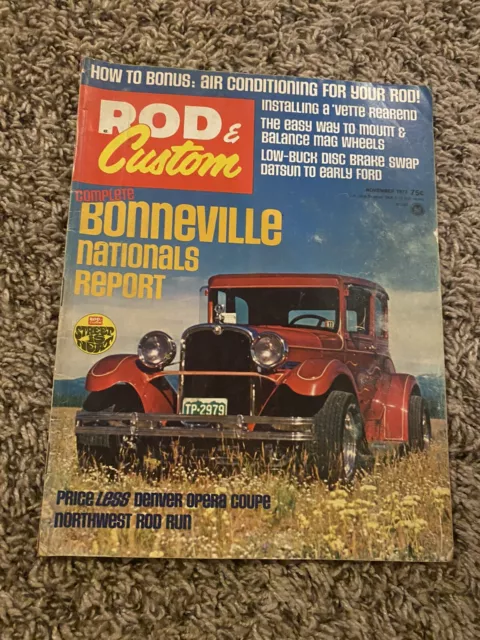 Rod & Custom November 1972 Magazine Bonneville Nationals Report, "How to" Bonus