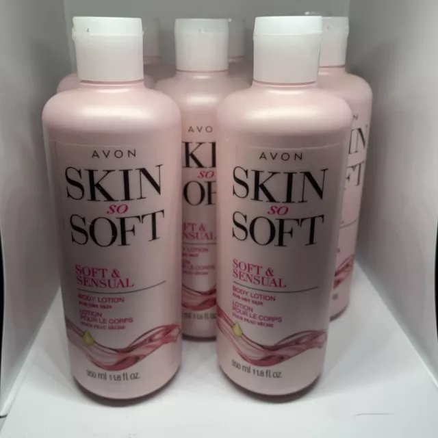 Lot of 8 Avon Skin So Soft SSS Soft & Sensual Body Lotion Argan Oil 11.8 oz