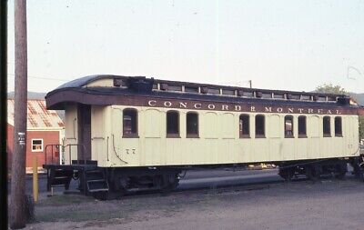 CONCORD & MONTREAL Railroad Train Coach Original 1965 Photo Slide