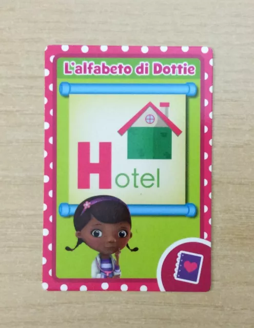 Card Disney - Dottoressa Peluche - Card Letterine - N.18 "H" Di Hotel - New