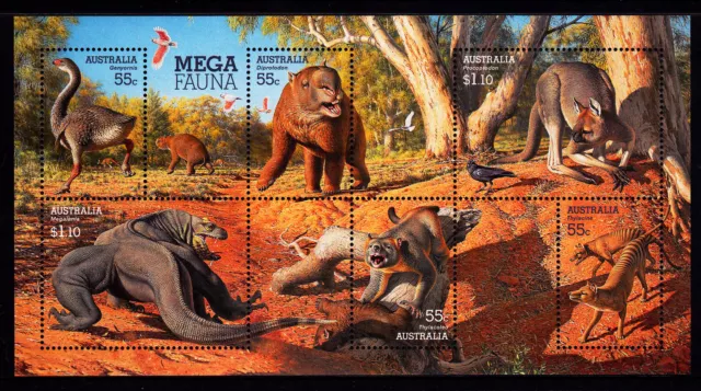 2008 Mega Fauna - MUH Mini Sheet