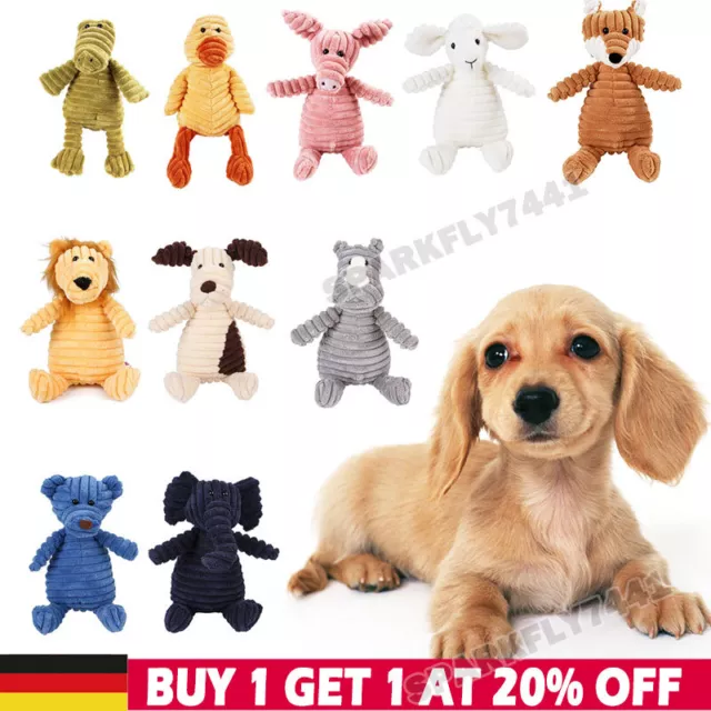 Hundespielzeug Quietscher Hund Spielzeug Plüsch Kauspielzeug Welpen Kauen Toy✅