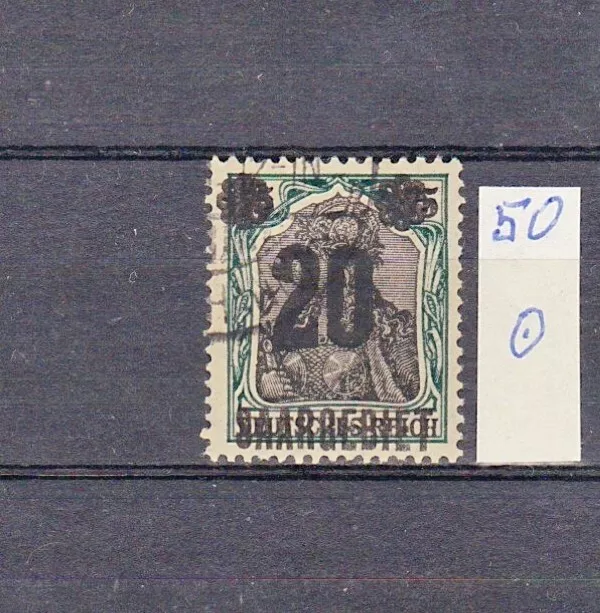 saargebiet bis 1934: Mi. Nr. 50 gestempelt