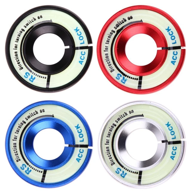 Aluminum Alloy Luminous Ignition Key Switch Ring Cover Key Hole