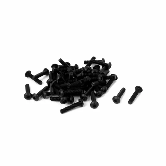 50pcs M2.5X12 10.9 En Acier Carbone fraisée hexagonale tête Métrique Boulon Vis