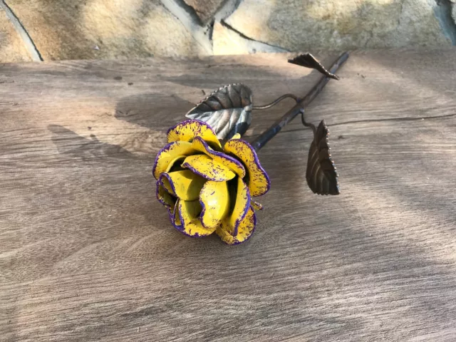 Iron Rose 6th Anniversary Gift Hand Forged Metal