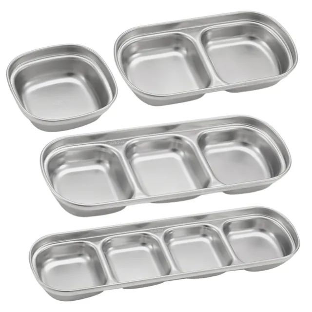 Ensemble de quatre pièces de casseroles à sauce en acier inoxydable parfait po