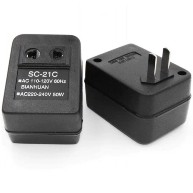 Compact and Sturdy AC Voltage Converter Switch between 220V and 110V with Ease