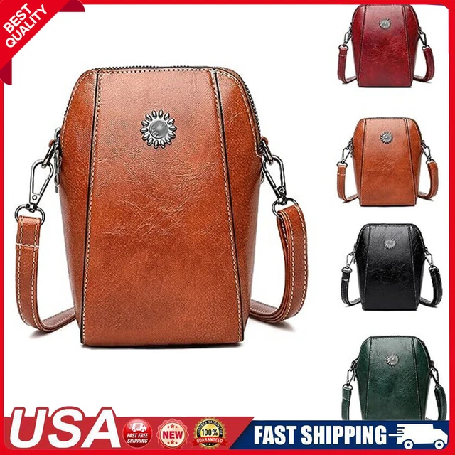 All-match Vertical Cellphone Bag, Mini Shoulder waterproof Crossbody Phone Bag
