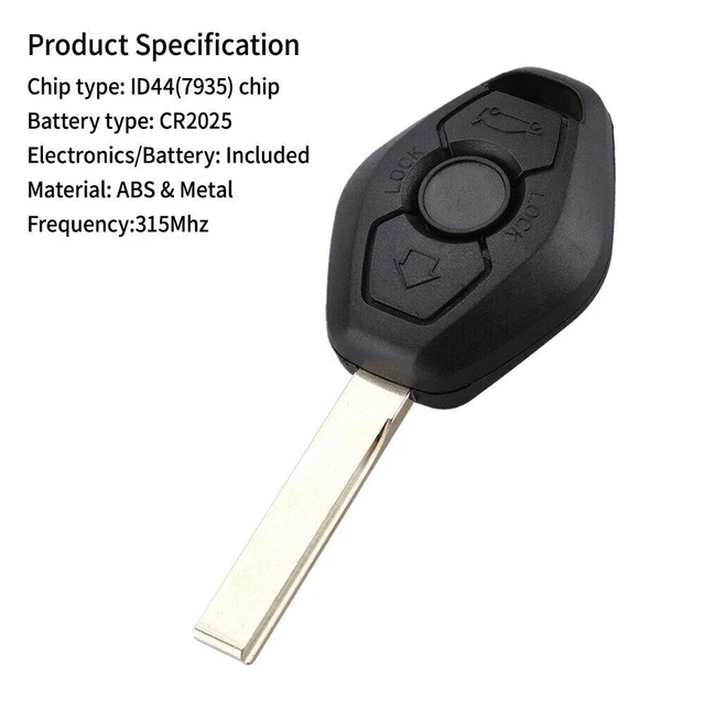 For BMW 525i 530i 2001 2002 2003 2004 2005 2006 2007 Car Keyless Remote Key Fob