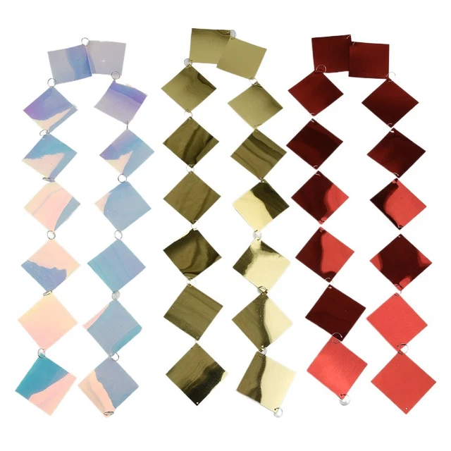 Lentelletes Cortina Rayas Fiestas 5 Piezas Decoración Techo Diferentes Colores